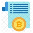 Bitcoin Document  Icon