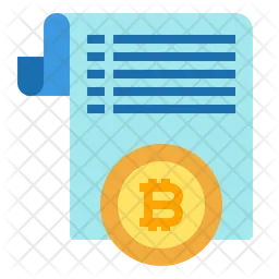 Bitcoin Document  Icon