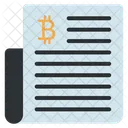 Bitcoin Document Btc Document Bitcoin Docs Icon