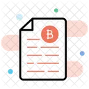 Bitcoin Document  Icon