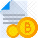 Bitcoin Dokument Bitcoin Datei Bitcoin Symbol