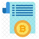 Bitcoin-Dokument  Symbol