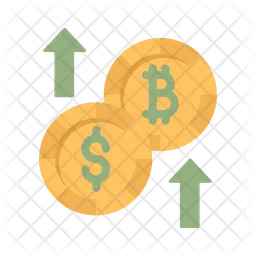 Bitcoin-Dollar-Anstieg  Symbol