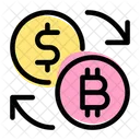 Bitcoin-Dollar-Börse  Symbol