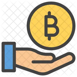 Bitcoin Donation Emoji Icon