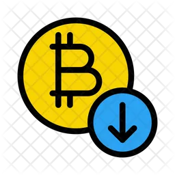 Bitcoin em baixa  Ícone
