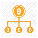 Bitcoin down line  Icon