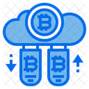 Drive Cloud Bitcoin Icon