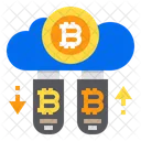 Drive Cloud Bitcoin Icon