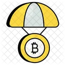 Bitcoin-Rückgang  Symbol