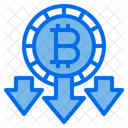 Bitcoin Drop  Icon