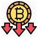 Bitcoin Drop  Icon