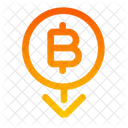 Bitcoin Drop Drop Bitcoin Icon