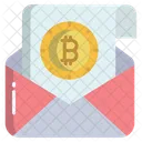 Bitcoin-E-Mail  Icon