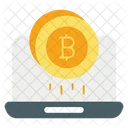 Bitcoin Earning Digital Currency Digital Money Icon