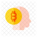 Bitcoin earning Mind  Icon