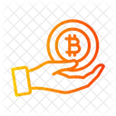 Bitcoin Besitz Geld Bitcoin Logo Icon