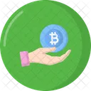 Bitcoin Besitz Geld Bitcoin Logo Symbol