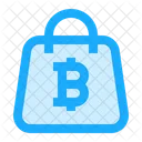 Bitcoin Kryptowahrung Tasche Symbol