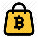 Bitcoin Einkaufstasche Bitcoin Tasche Symbol