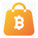 Bitcoin Einkaufstasche Bitcoin Tasche Symbol