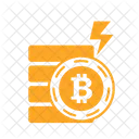 Bitcoin electric  Icon