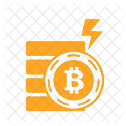 Bitcoin electric  Icon