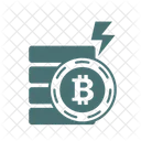 Bitcoin electric  Icon