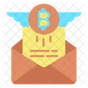 Email Bitcoin Email Bitcoin Mail Icon