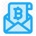 Bitcoin Cryptocurrency Email Icon