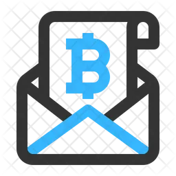 Bitcoin Email  Icon