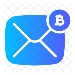 Bitcoin email  Icon