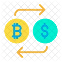 Bitcoin en dollars  Icône