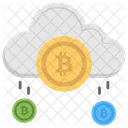 Bitcoin en la nube  Icono