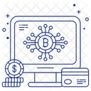 Bitcoin En Linea Criptomoneda En Linea Criptomoneda En Linea Icono