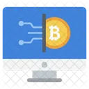 Bitcoin En Linea Sitio Web De Bitcoin Moneda Digital Icono