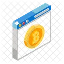 Cuenta Bitcoin Web Bitcoin Sitio Web Bitcoin Icono