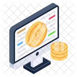 Bitcoins en línea  Icono