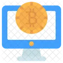 Bitcoin En Linea Btc En Linea Criptografia En Linea Icono