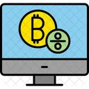 Bitcoins en línea  Icono