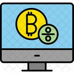 Bitcoins en línea  Icono