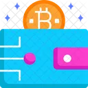 Bitcoin en bolso  Icono