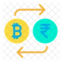 Bitcoin en Roupies  Icône