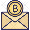 Bitcoin Envelope Bitcoin Mail Bitcoin Postage Icon