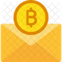 Bitcoin Envelope Bitcoin Mail Bitcoin Postage Icon