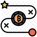 Bitcoin-Erfolg  Symbol