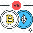 Bitcoin etéreo  Icono