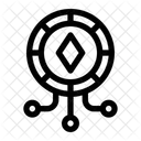 Cryptocurrency Dual Blockchain Icon