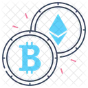 Bitcoin  Etherium  Icon