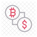 Bitcoin Money Transfer Icon